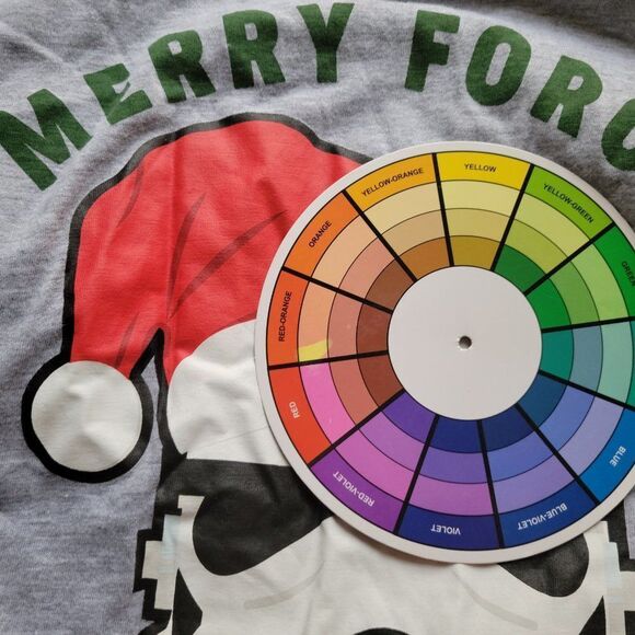 Christmas Star Wars Unisex Top Extra Large Tee Merry Force Be With You NOV223E - Picture 7 of 7